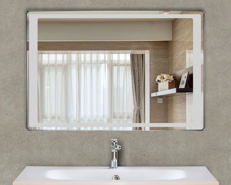H500mmx700mm / H600mmx900mm / H800mmx1200mm 矩形浴室LED无极超清银镜卫浴镜化妆镜